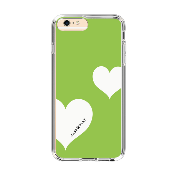 スリムプロテクションケース［ Two Hearts - Green ］