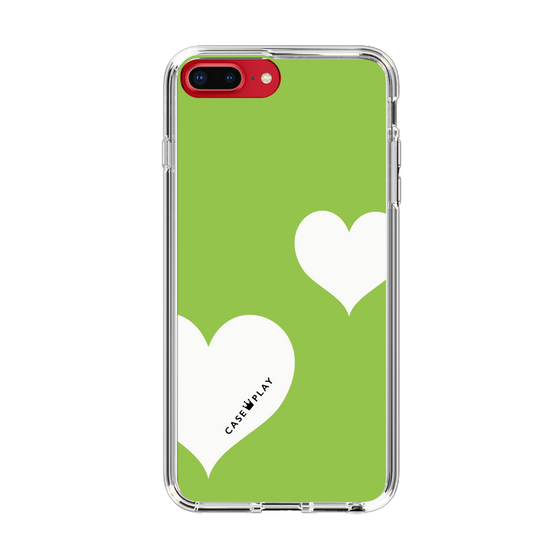 スリムプロテクションケース［ Two Hearts - Green ］