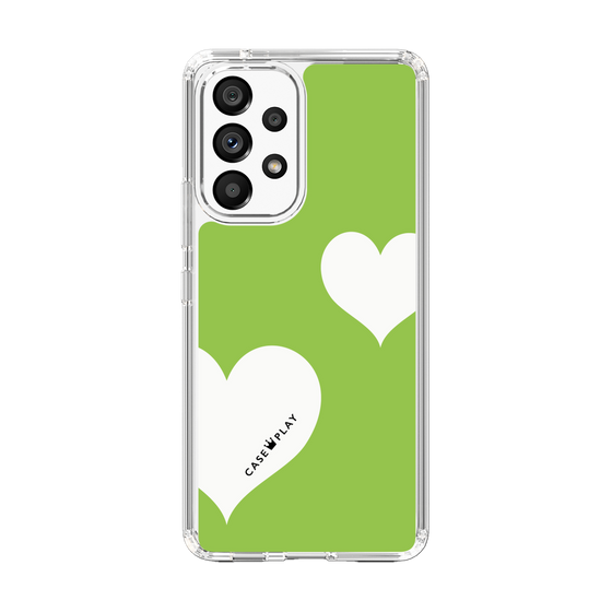 スリムプロテクションケース［ Two Hearts - Green ］