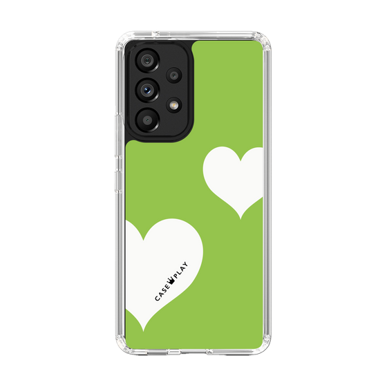 スリムプロテクションケース［ Two Hearts - Green ］