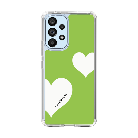スリムプロテクションケース［ Two Hearts - Green ］