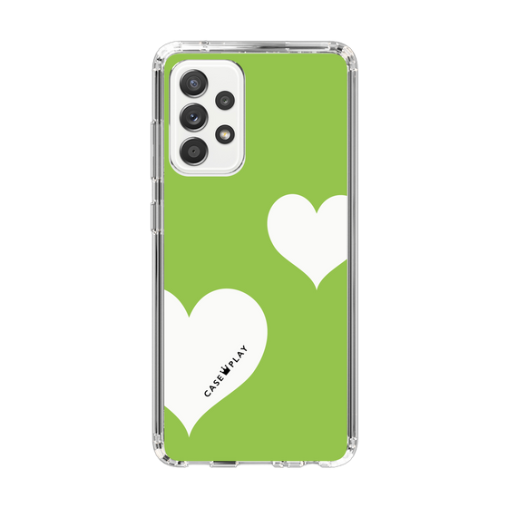 スリムプロテクションケース［ Two Hearts - Green ］