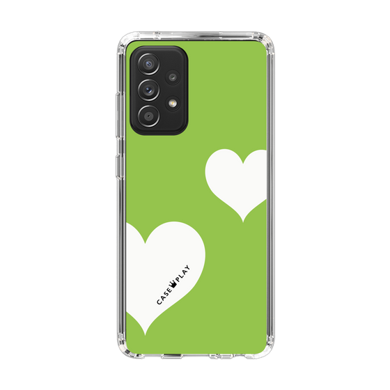 スリムプロテクションケース［ Two Hearts - Green ］