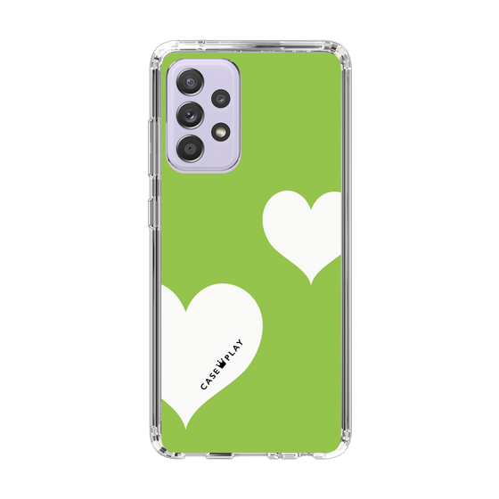 スリムプロテクションケース［ Two Hearts - Green ］