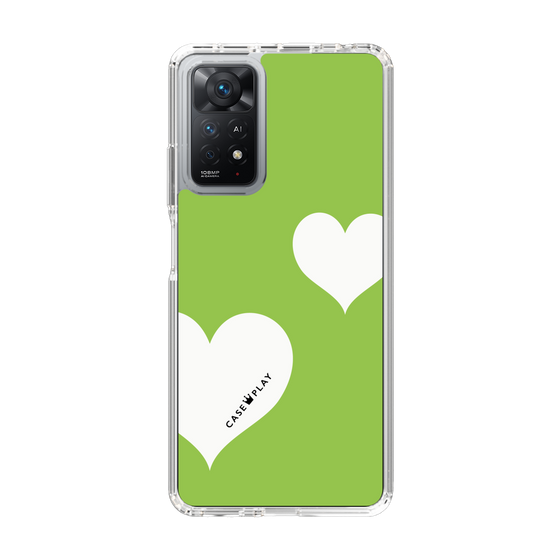 スリムプロテクションケース［ Two Hearts - Green ］