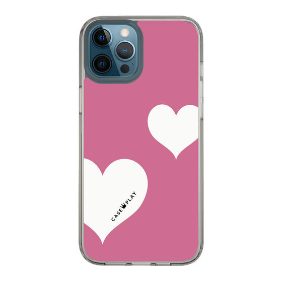 スリムプロテクションケース［ Two Hearts - Pink ］
