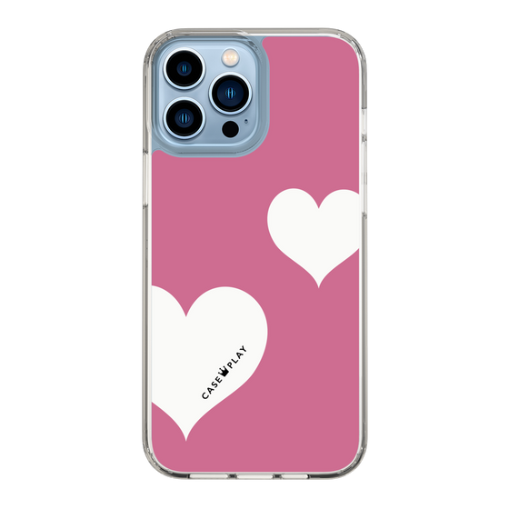 スリムプロテクションケース［ Two Hearts - Pink ］