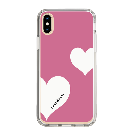 スリムプロテクションケース［ Two Hearts - Pink ］
