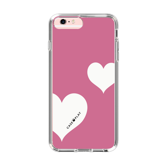 スリムプロテクションケース［ Two Hearts - Pink ］