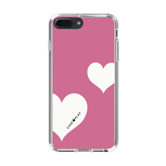 スリムプロテクションケース［ Two Hearts - Pink ］