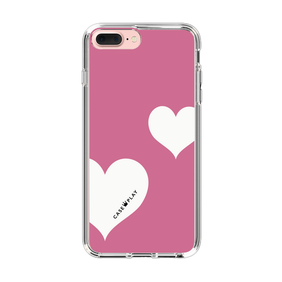 スリムプロテクションケース［ Two Hearts - Pink ］