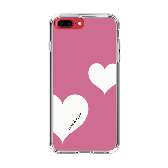 スリムプロテクションケース［ Two Hearts - Pink ］