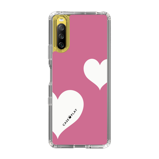 スリムプロテクションケース［ Two Hearts - Pink ］