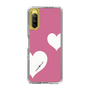 スリムプロテクションケース［ Two Hearts - Pink ］