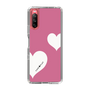 スリムプロテクションケース［ Two Hearts - Pink ］