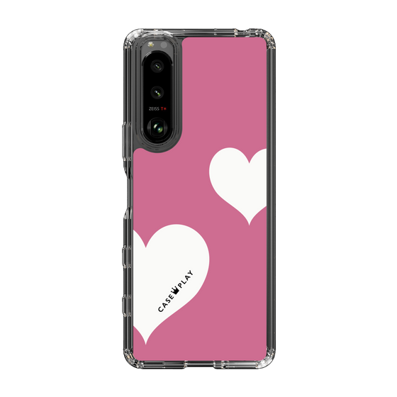 スリムプロテクションケース［ Two Hearts - Pink ］