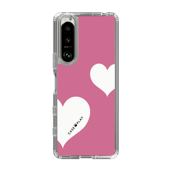 スリムプロテクションケース［ Two Hearts - Pink ］