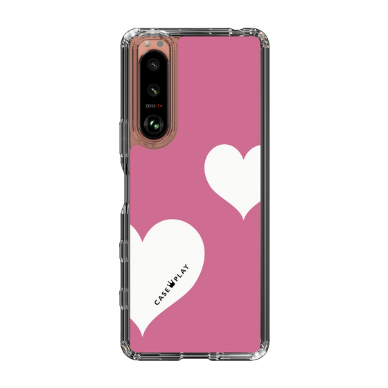 スリムプロテクションケース［ Two Hearts - Pink ］