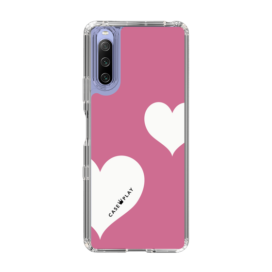 スリムプロテクションケース［ Two Hearts - Pink ］