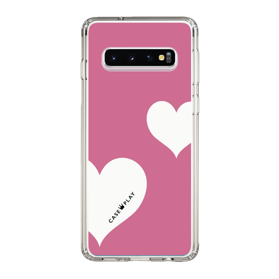 スリムプロテクションケース［ Two Hearts - Pink ］