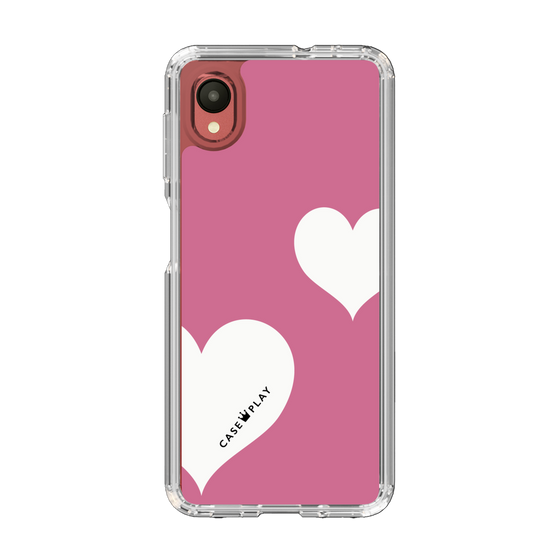 スリムプロテクションケース［ Two Hearts - Pink ］