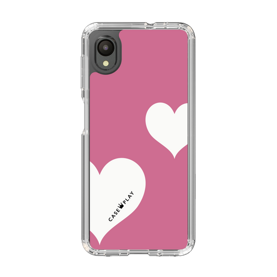 スリムプロテクションケース［ Two Hearts - Pink ］
