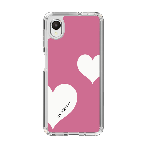 スリムプロテクションケース［ Two Hearts - Pink ］
