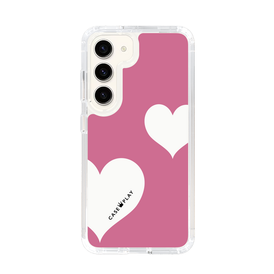 スリムプロテクションケース［ Two Hearts - Pink ］