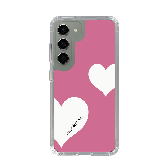スリムプロテクションケース［ Two Hearts - Pink ］