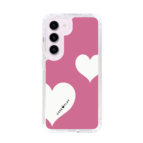 スリムプロテクションケース［ Two Hearts - Pink ］