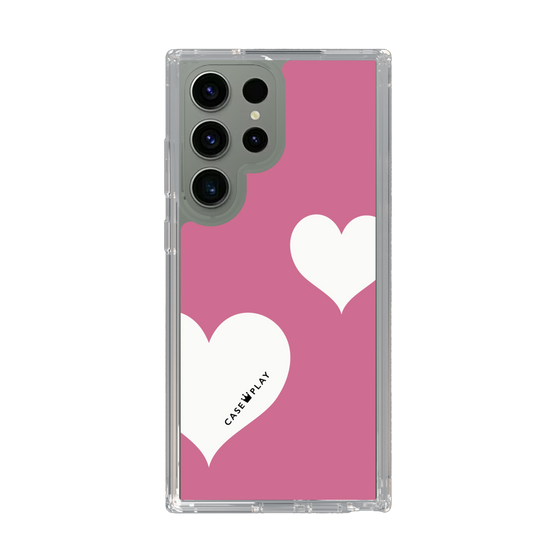 スリムプロテクションケース［ Two Hearts - Pink ］