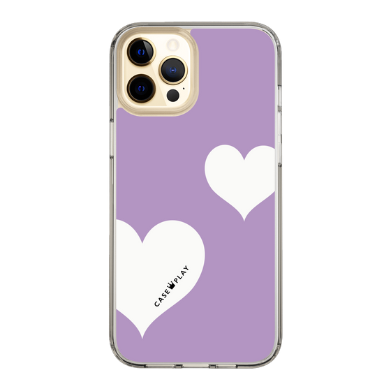 スリムプロテクションケース［ Two Hearts - Purple ］