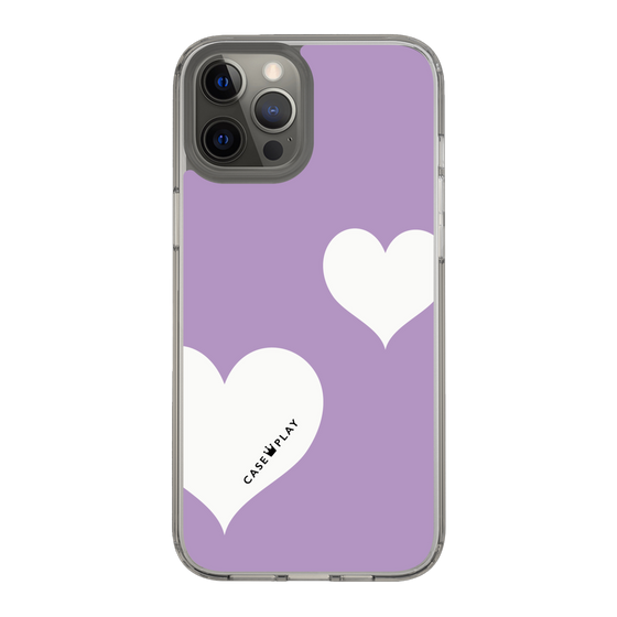 スリムプロテクションケース［ Two Hearts - Purple ］