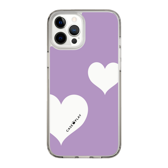 スリムプロテクションケース［ Two Hearts - Purple ］