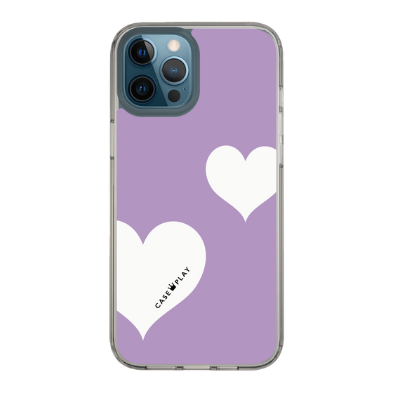 スリムプロテクションケース［ Two Hearts - Purple ］