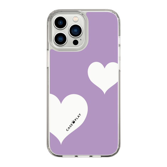 スリムプロテクションケース［ Two Hearts - Purple ］