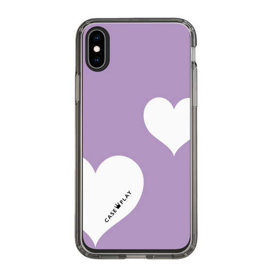 スリムプロテクションケース［ Two Hearts - Purple ］