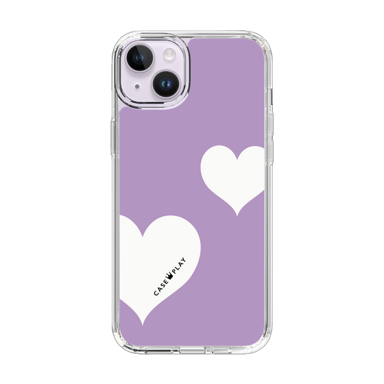 スリムプロテクションケース［ Two Hearts - Purple ］