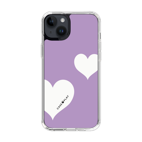 スリムプロテクションケース［ Two Hearts - Purple ］