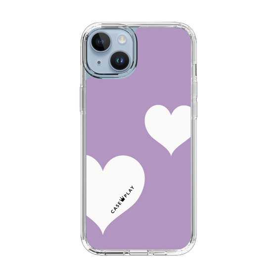 スリムプロテクションケース［ Two Hearts - Purple ］