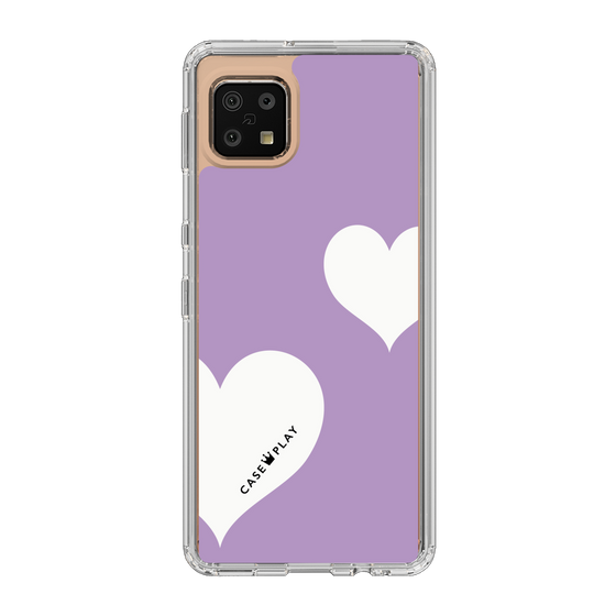 スリムプロテクションケース［ Two Hearts - Purple ］