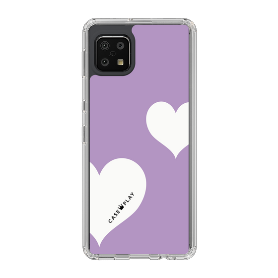 スリムプロテクションケース［ Two Hearts - Purple ］