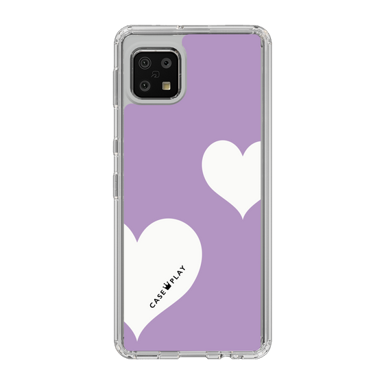 スリムプロテクションケース［ Two Hearts - Purple ］