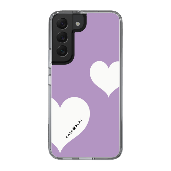 スリムプロテクションケース［ Two Hearts - Purple ］