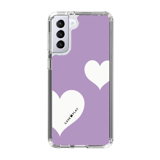 スリムプロテクションケース［ Two Hearts - Purple ］