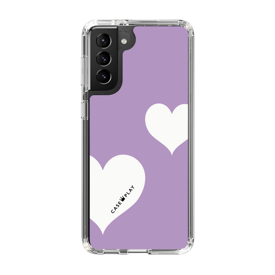スリムプロテクションケース［ Two Hearts - Purple ］