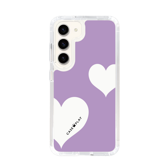 スリムプロテクションケース［ Two Hearts - Purple ］