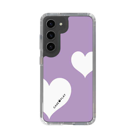 スリムプロテクションケース［ Two Hearts - Purple ］