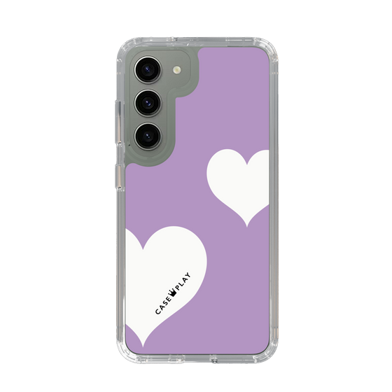 スリムプロテクションケース［ Two Hearts - Purple ］