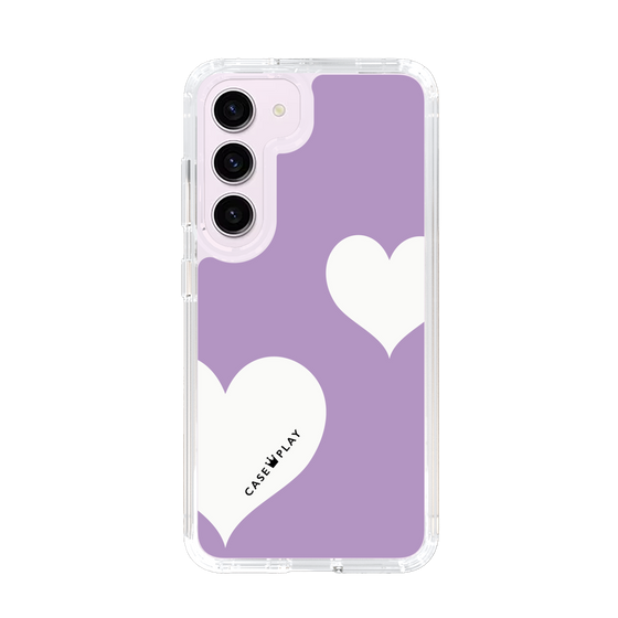 スリムプロテクションケース［ Two Hearts - Purple ］